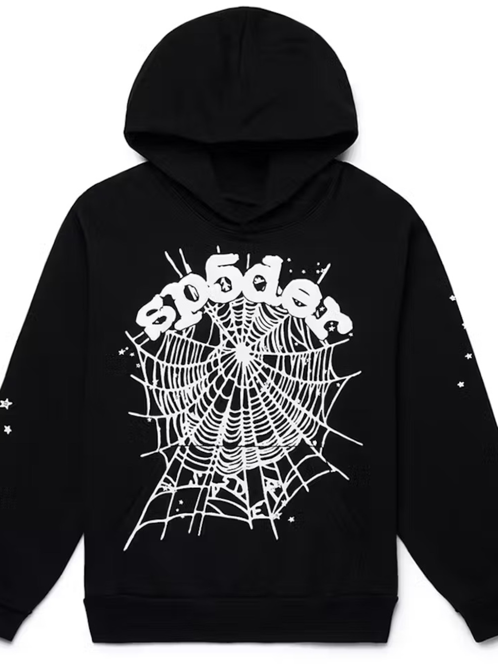 Black Spiderweb Graphic Hoodie Sweatshirt - Casual Pullover